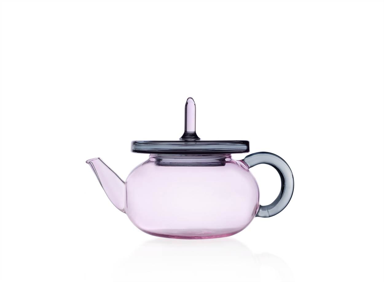 Teapot Pink/grey ( 1 Cup )