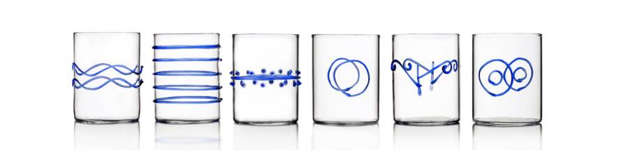 6pcs Water Glass assorted