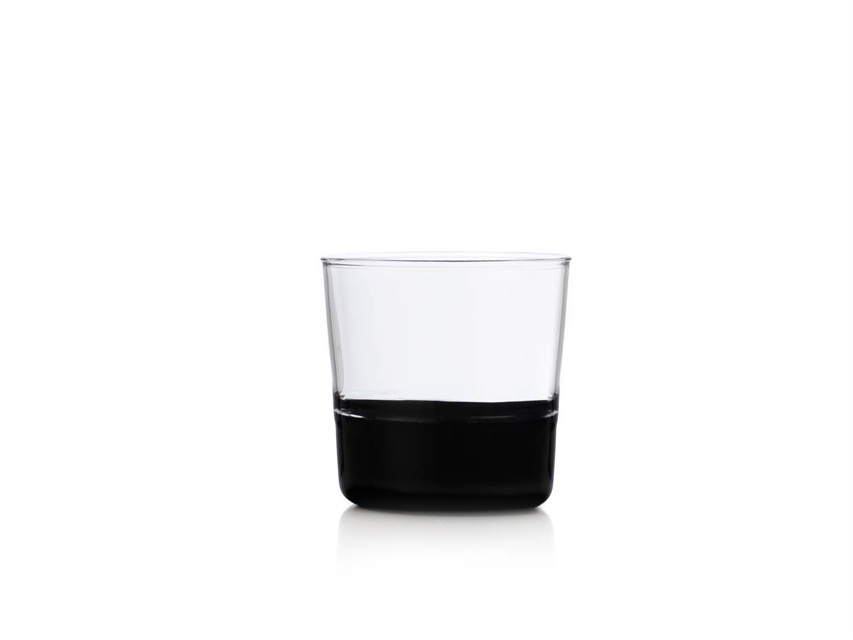bicchiere acqua nero/clear