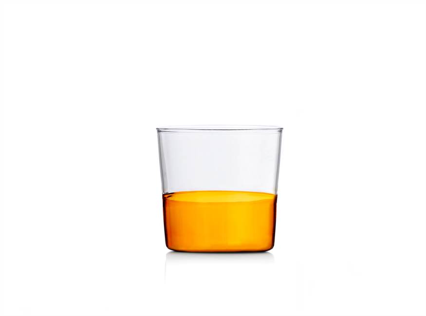bicchiere acqua ambra/clear
