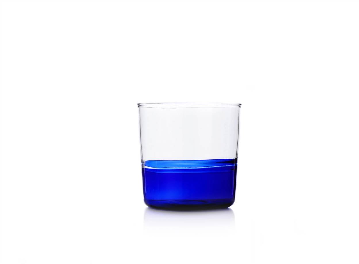 bicchiere acqua blu/clear