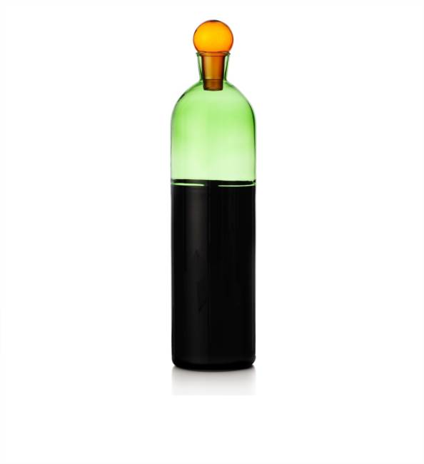bottiglia nero/verde/ambra