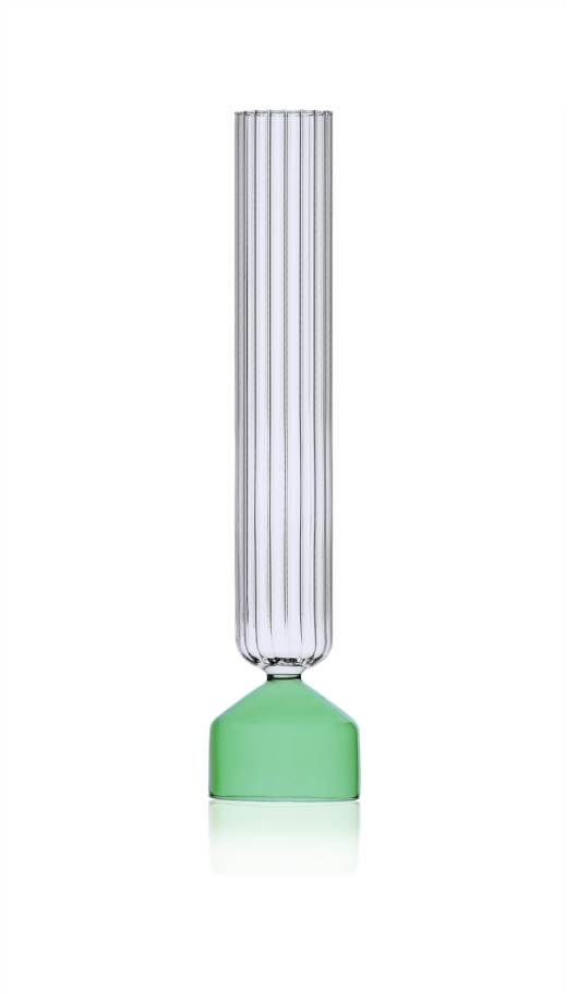 Vaso alto verde/ottico