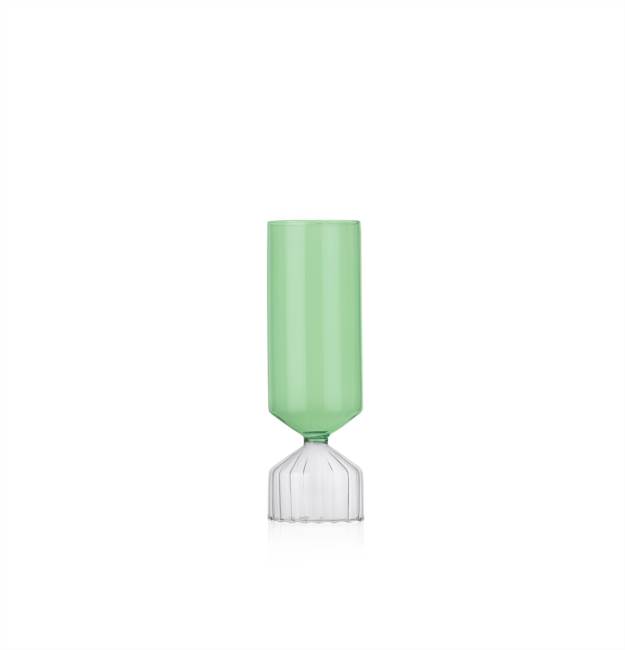 Vaso basso clear/verde