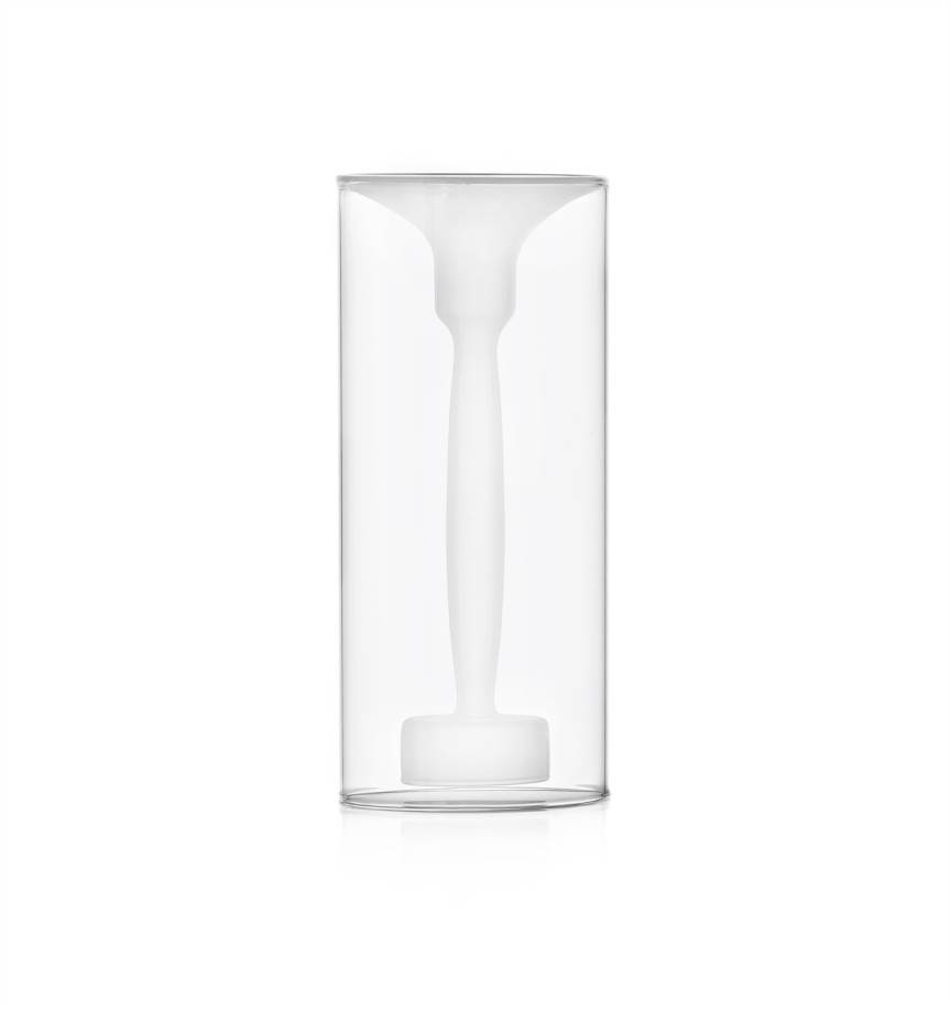 Frosted Tall Candleholder