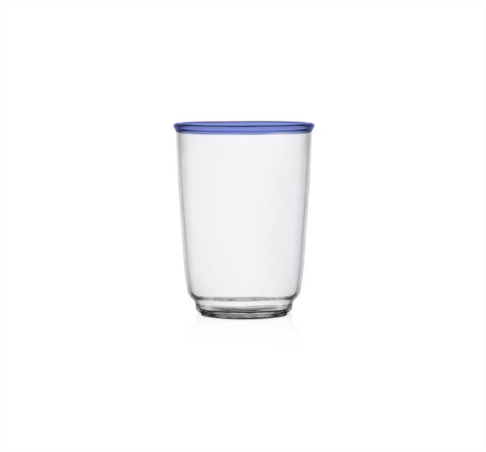bicchiere bibita blu