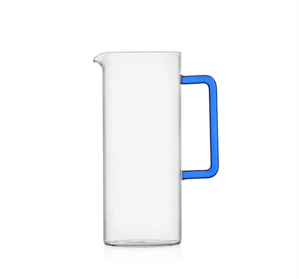 Jug With Blue Handle | Tube | Ichendorf Milano