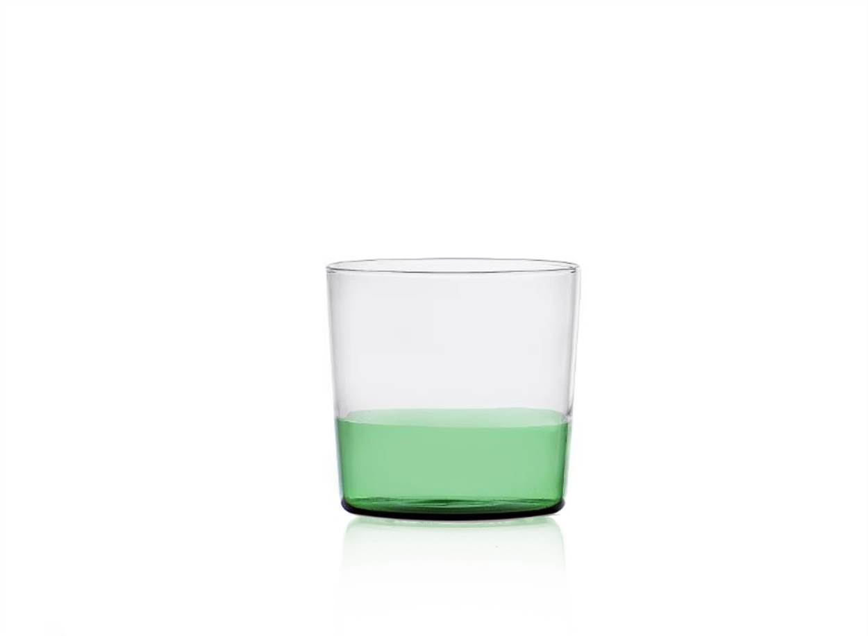 bicchiere acqua verde/clear