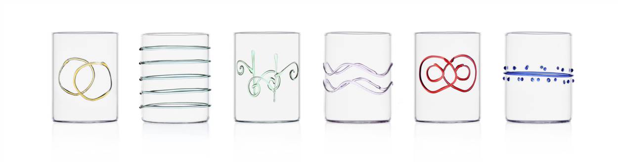 6pcs Water Glass assorted