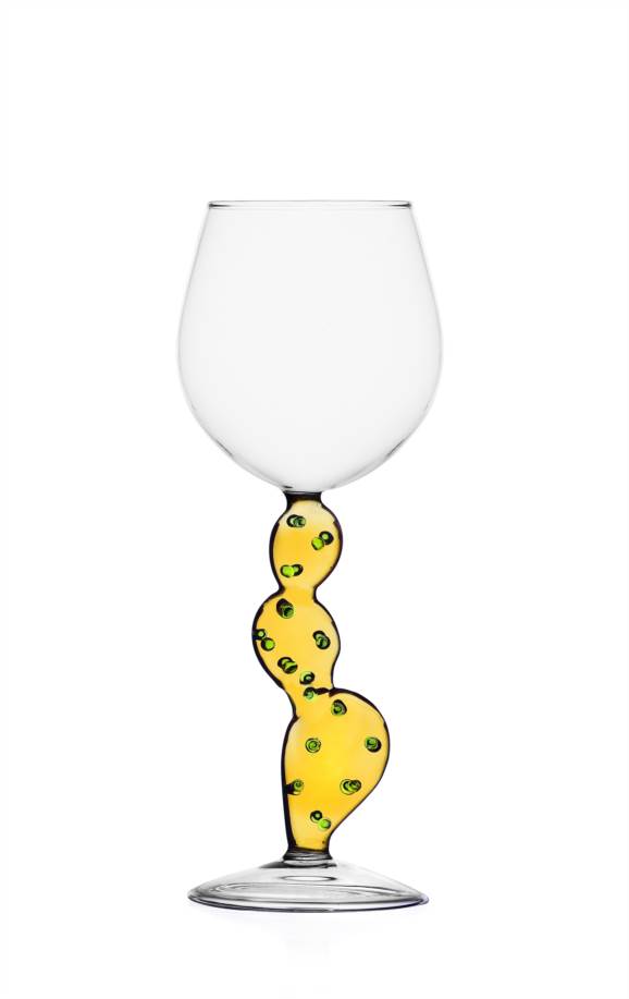 Bicchiere vino Cactus Giallo