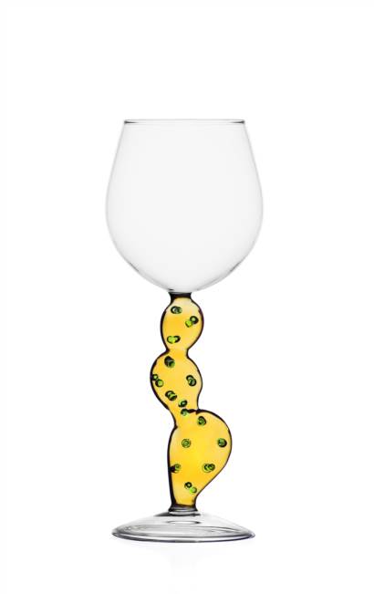 Bicchiere vino Cactus Giallo