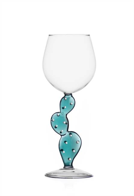  Bicchiere vino Cactus Caribbean Blue