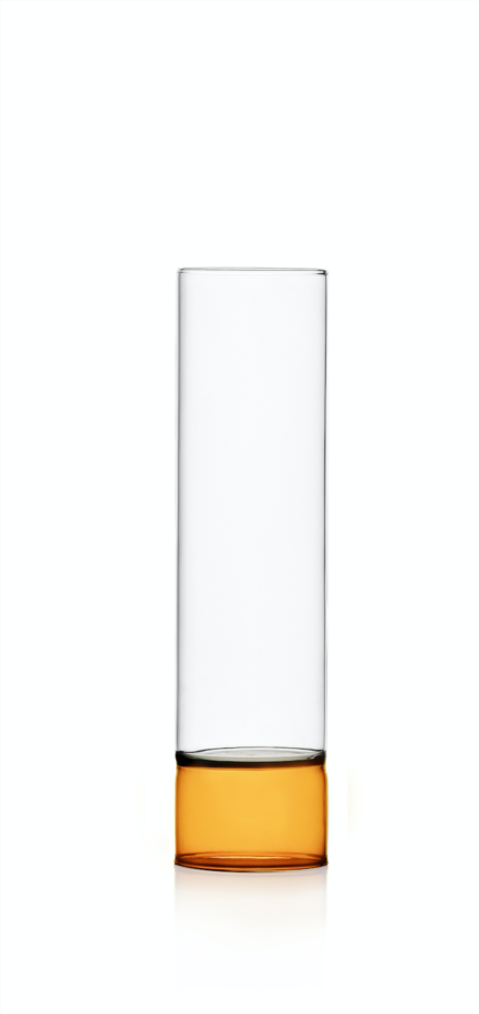 Vase Amber/clear Cm 27