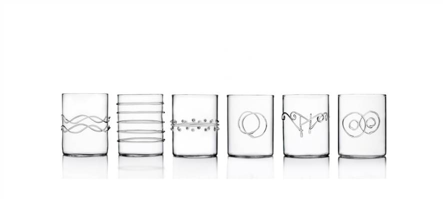 6pcs Water Glass assorted