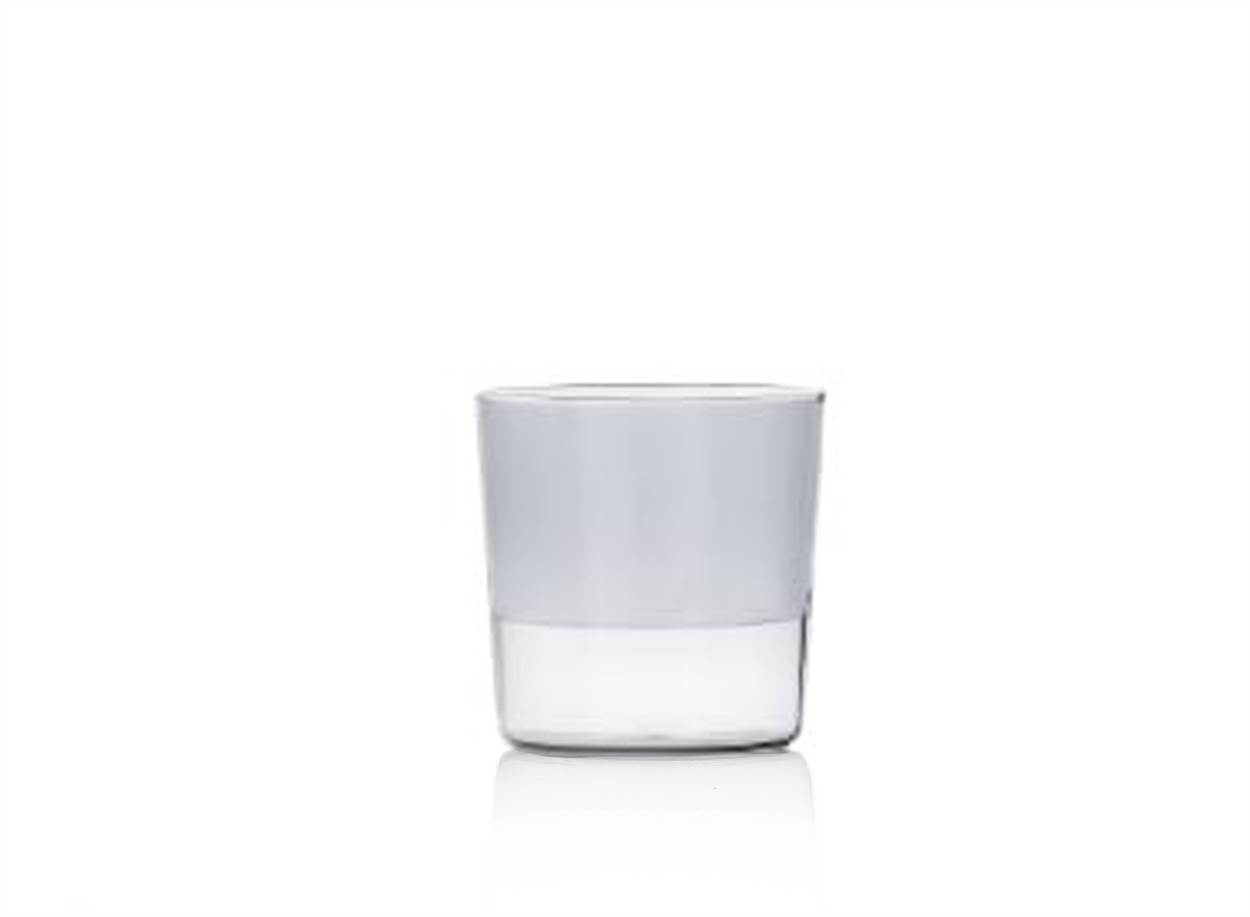 Bicchiere Acqua Smoke/bianco