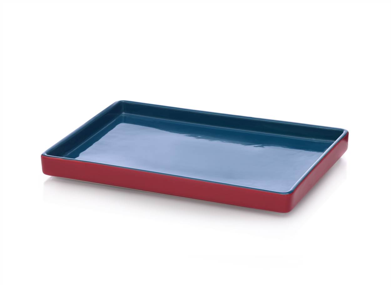 Vassoio 32x24 Blu/Rosso