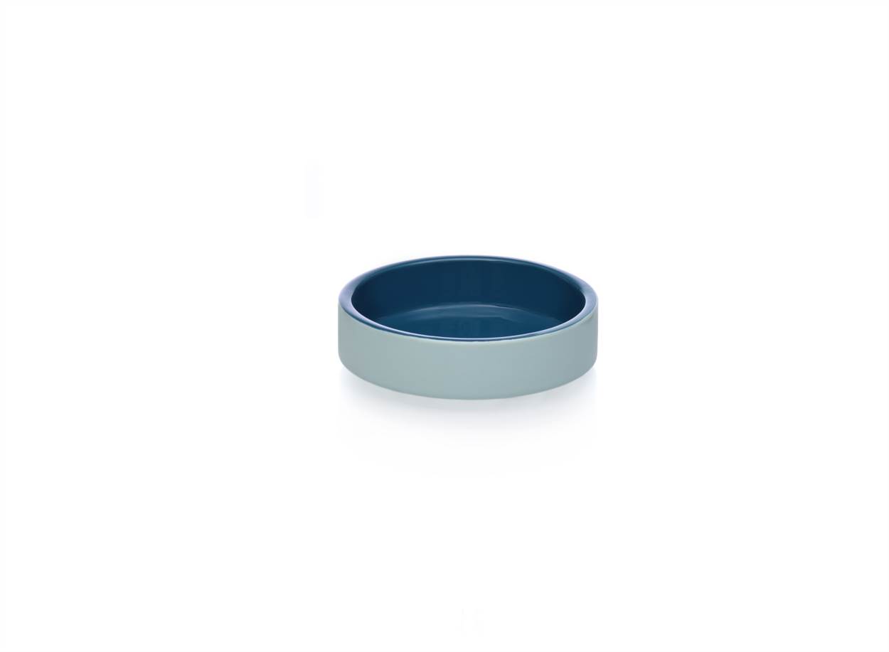 Round Tray 10x3 Blue/light Blue