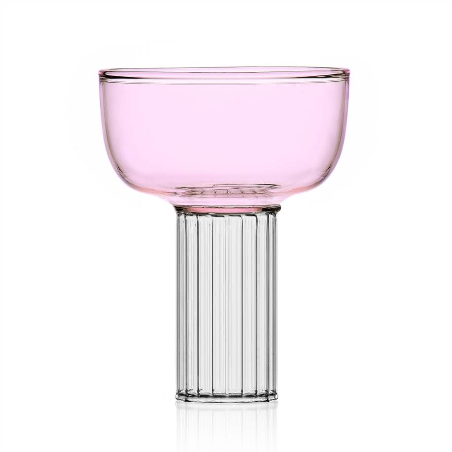 280ml Pink Lodz Crystal Cup - Maria Pia Casa