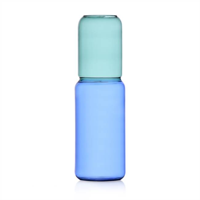 Vase 35 cm petrolblue-blue
