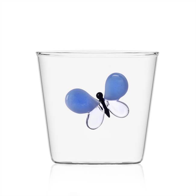 Tumbler blue butterfly