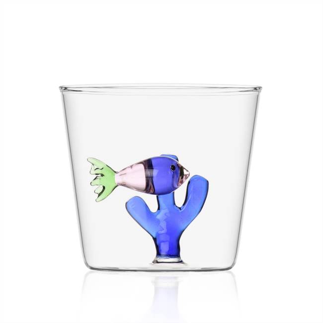 Tumbler pesce rosa - alga blu 