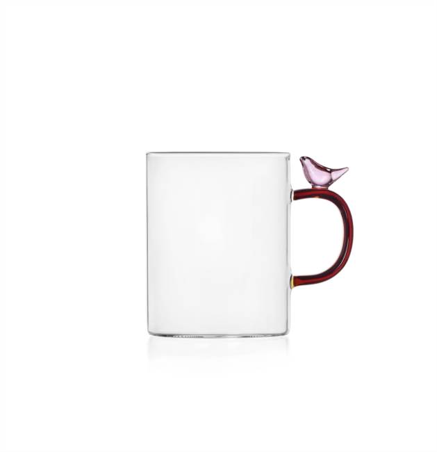 Mug uccellino rosa