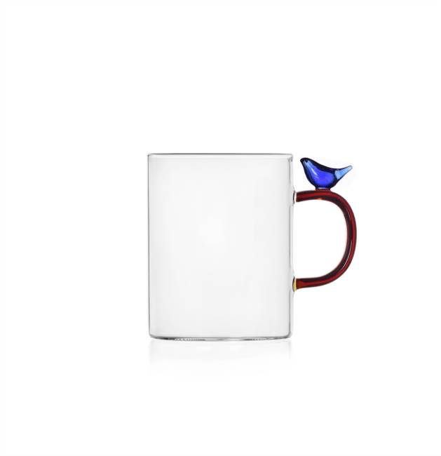 Mug light blue bird