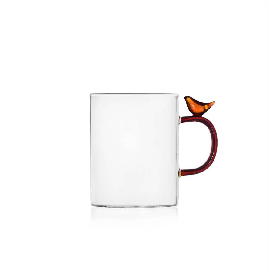 Mug amber bird
