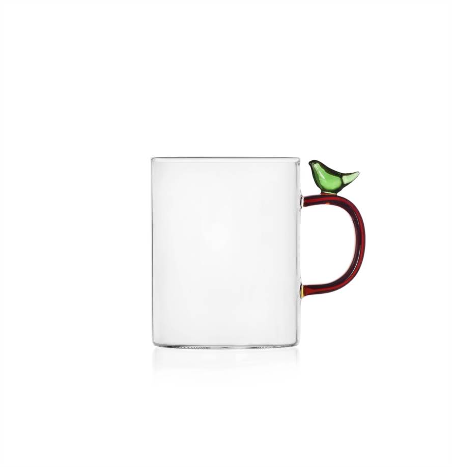 Mug green bird