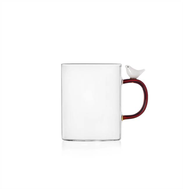 Mug white bird