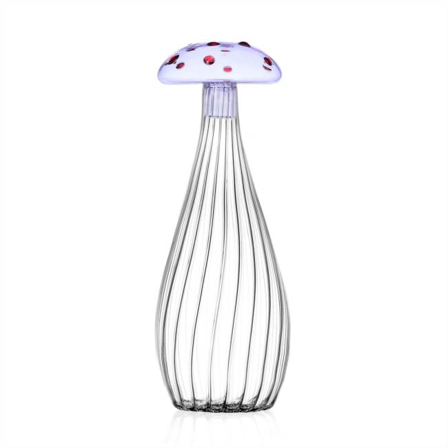 Bottle Purple mushroom with red dots