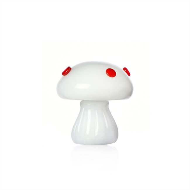 Placeholder White mushroom with red dots