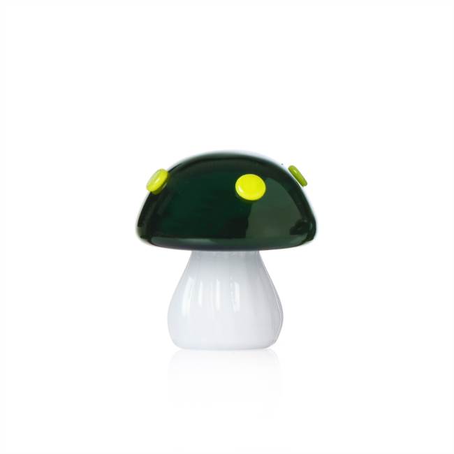 Placeholder Green mushroom with yellow dots
