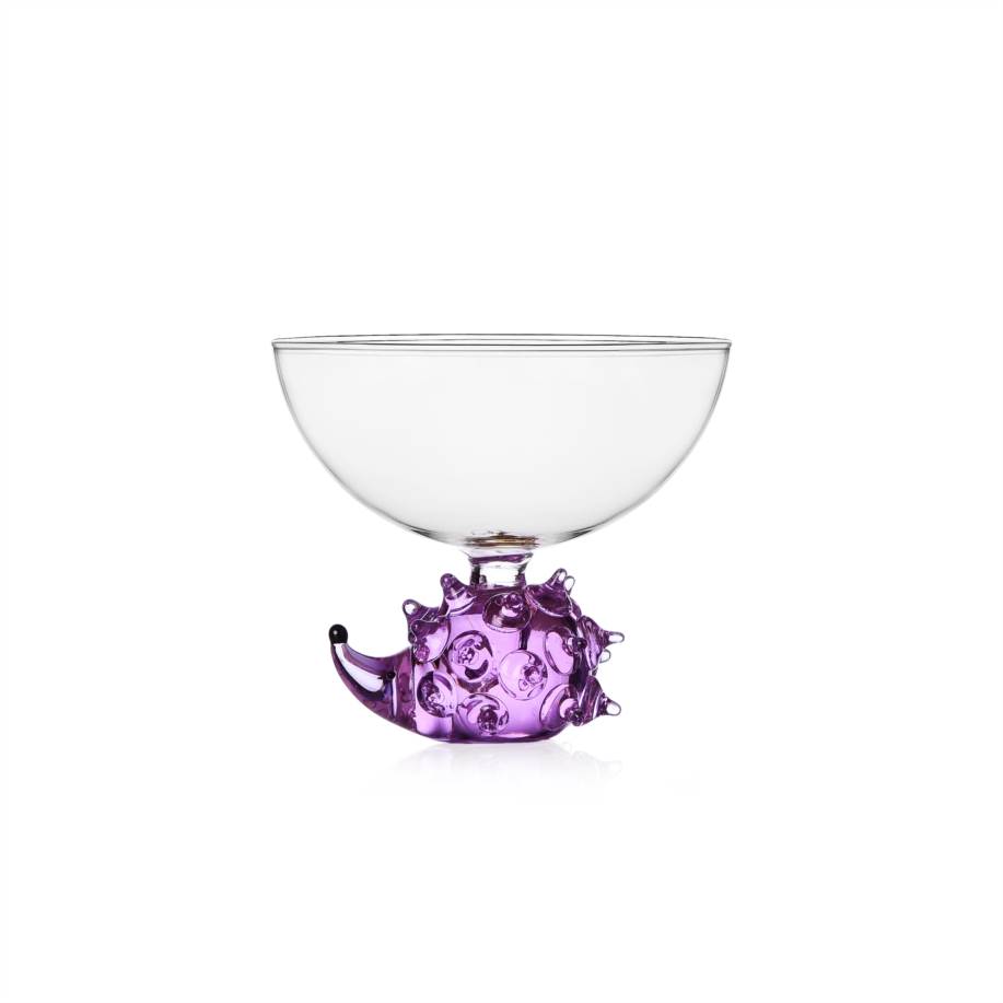 Bowl purple hedgehog