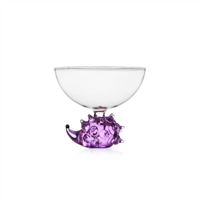 Bowl purple hedgehog