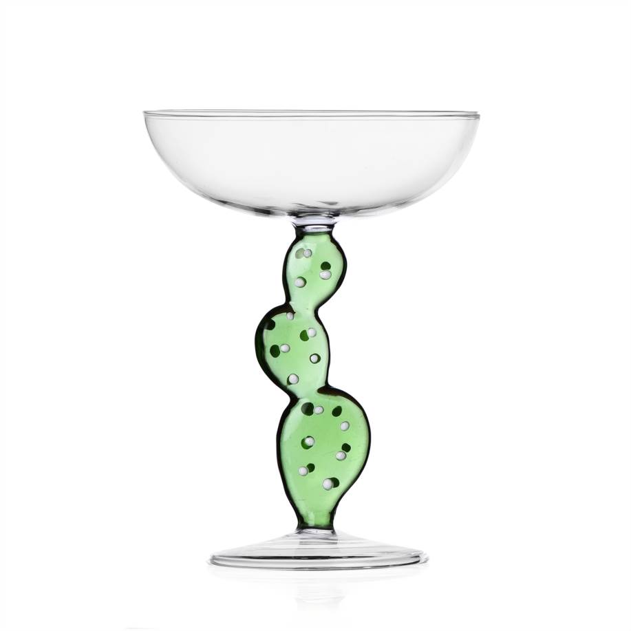 Champagne bowl cactus green