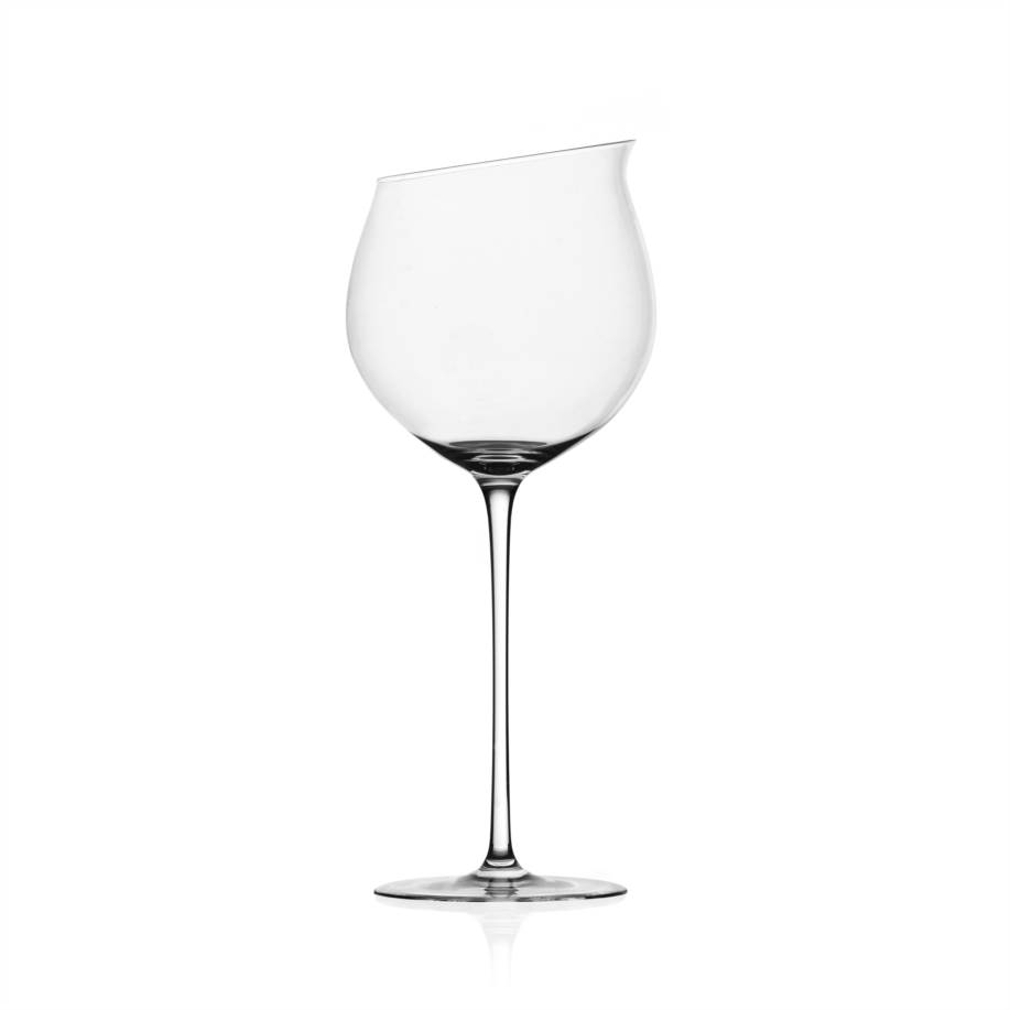 Stemmed glass rich soft red wine