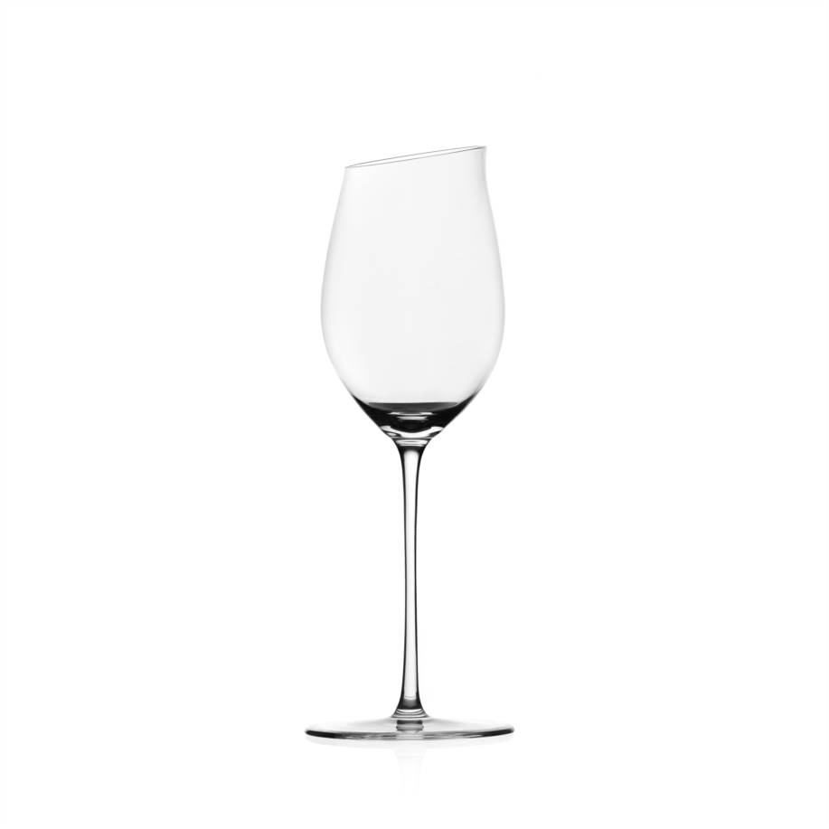 Stemmed glass soft, mature white wine