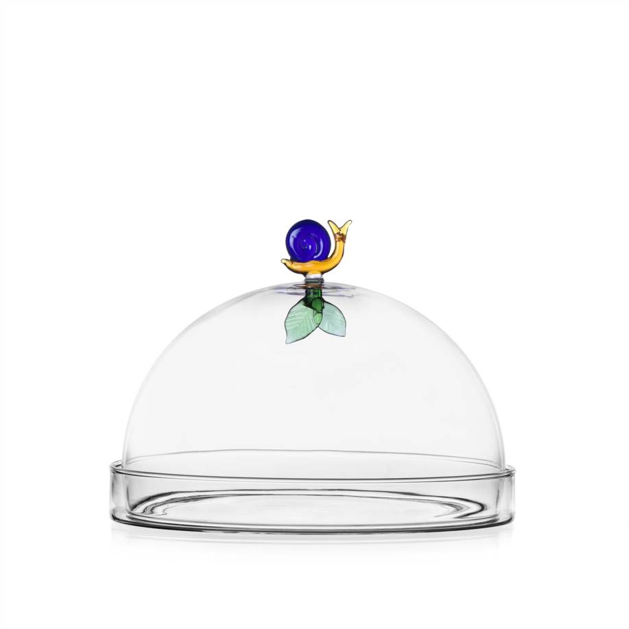 Dome with dish Snail and leaf diam 20cm