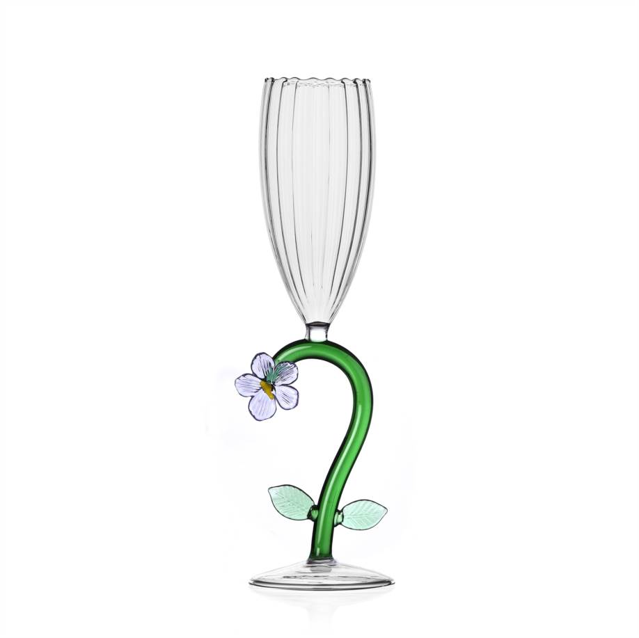 Optical flute lilac flower
