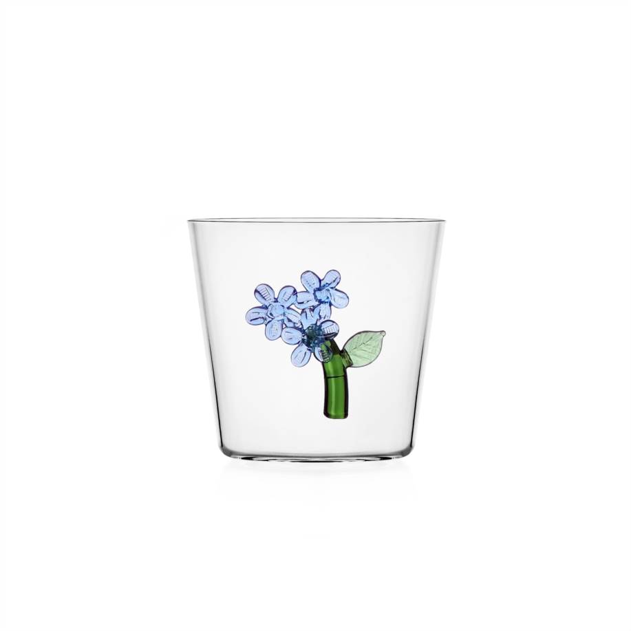 Tumbler fiore azzurro