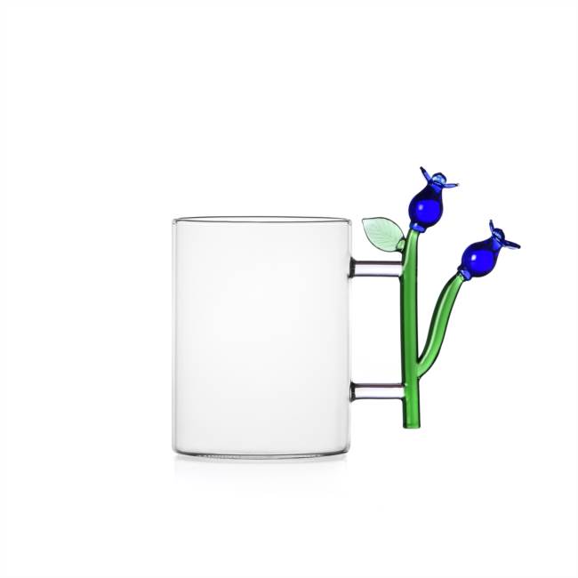 Mug blue flower