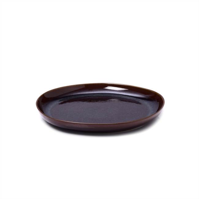 Piatto piano 27cm tabacco-rosso