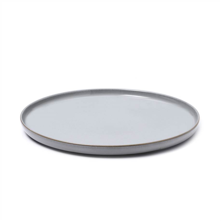 Piatto tondo 33cm grigio chiaro