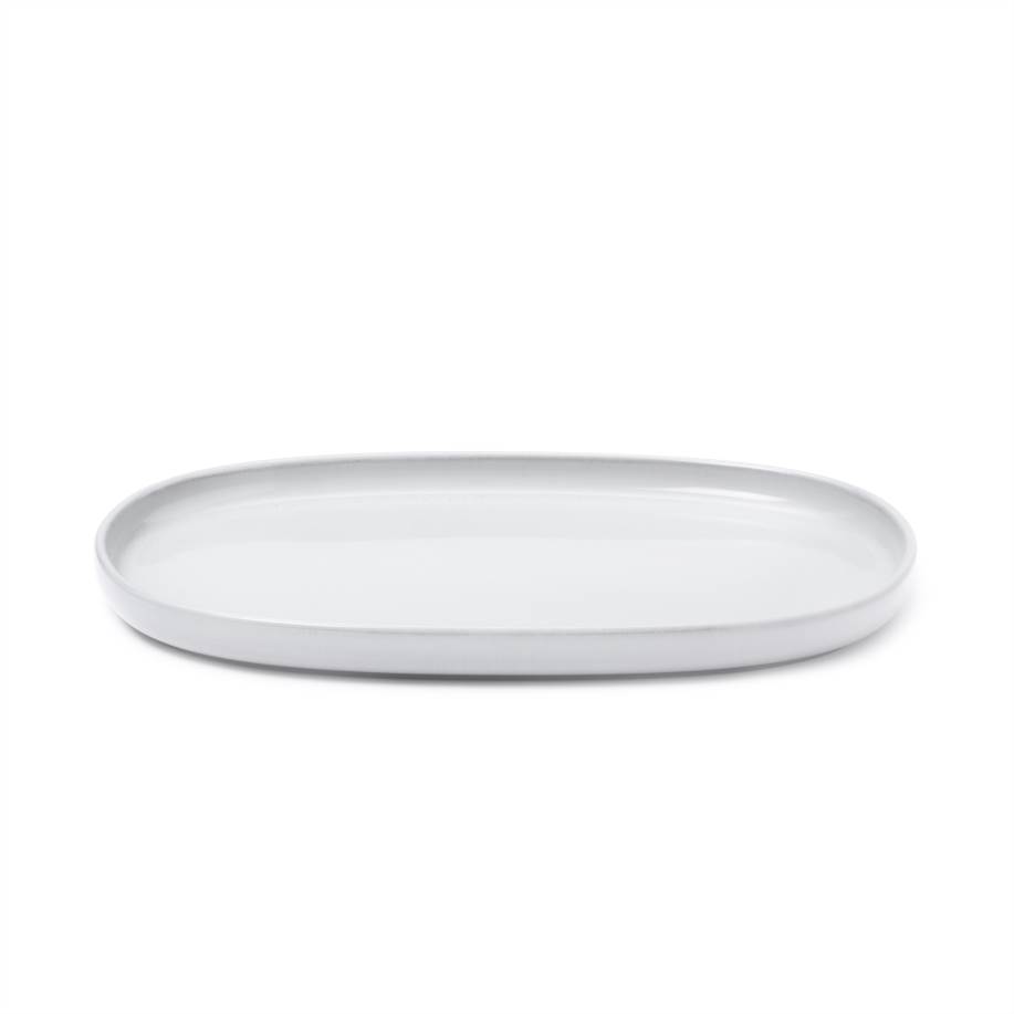 Piatto ovale 33cm bianco