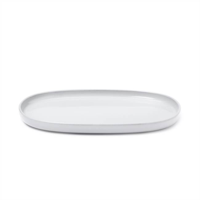 Oval platter 33 cm white