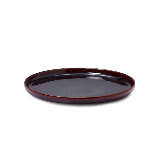 Dessert plate 22cm tobacco-red