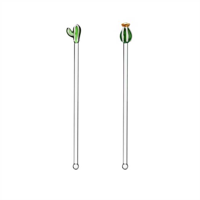 Set 2 mixer cactus verde e fiore ambra