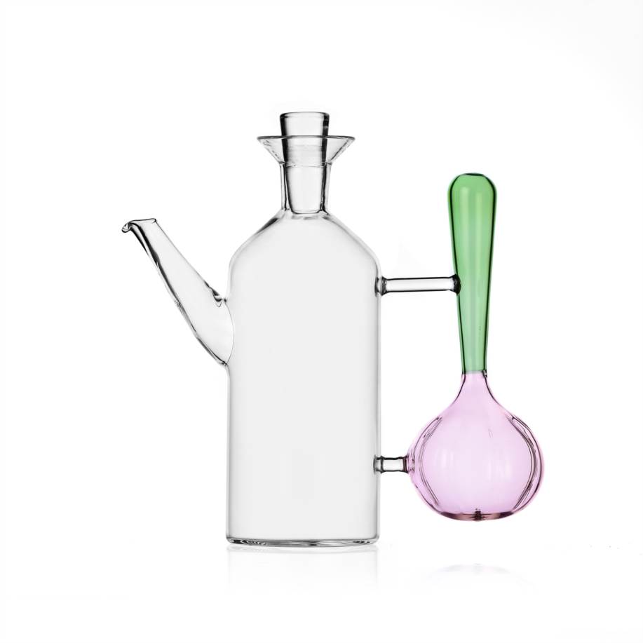 Oil bottle w/handle spring onion 