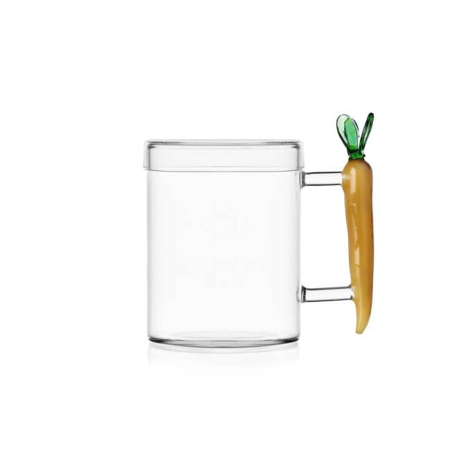 Mug w/lid carrot